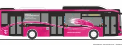 RIETZE 75414 MAN Lions City 12 2018 CNG Magenta | Busmodell 1:87