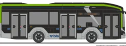RIETZE 74620 MAN Lions City 10 E Busland BLS CH | Busmodell 1:87