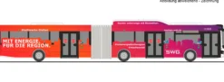 RIETZE 75831 MAN Lions City 18 18 G MIT.Bus Gießen | Bus-Modell 1:87