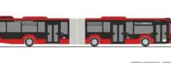 RIETZE 75874 MAN Lions City 18 18 Regiobus Stuttgart | Busmodell 1:87