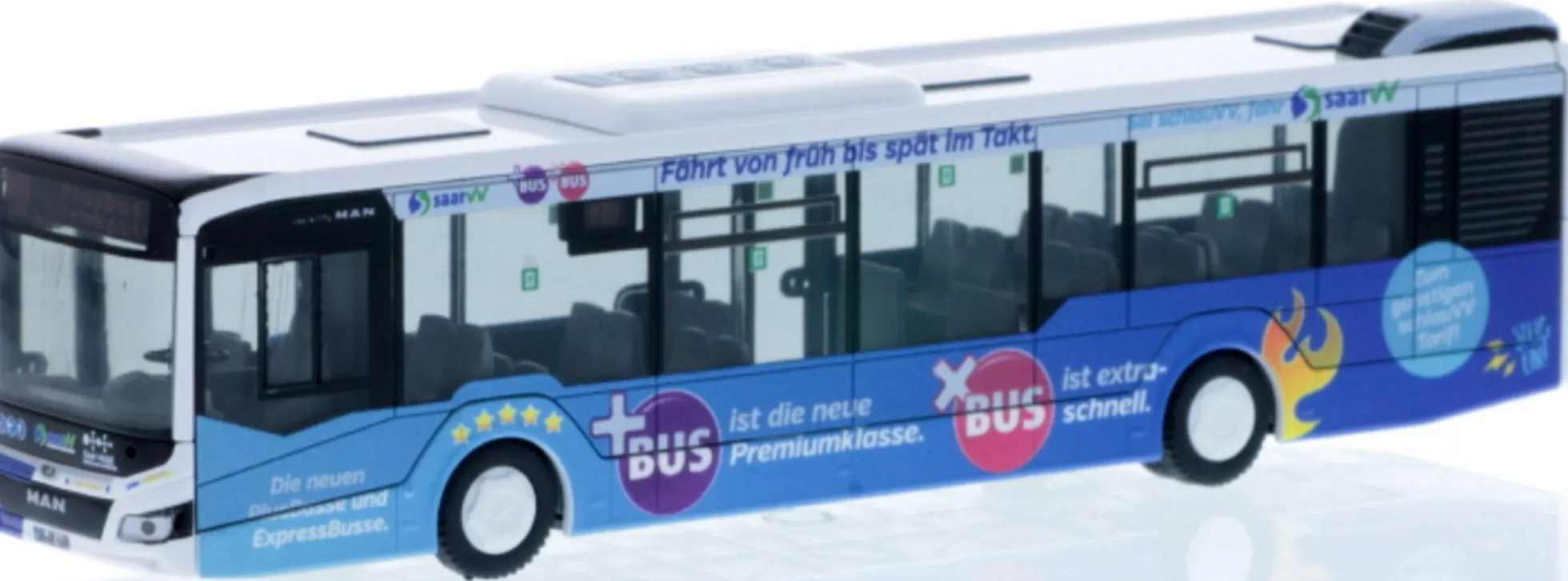 RIETZE 75374 MAN Lions City 12 2018 SaarVV PlusBus Busmodell 1:87