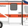 RIETZE 76122 MB Sprinter RTW 2018 Malteser Magdeburg | Blaulichtmodell 1:87