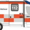 RIETZE 76092 MB Sprinter Strobel 2018 RTW Rettungsdienst Feuerwehr Eschweiler | Blaulichtmodell 1:87