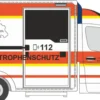 RIETZE 76096 MB Wietmarscher Ambulanzf. RTW Katastrophenschutz DRK | Blaulichtmodell 1:87