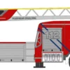 RIETZE 71635 Mercedes-Benz Atego 2019 Drehleiter Feuerwehr Ergolding Blaulichtmodell 1:87