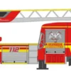RIETZE 71666 Mercedes-Benz Atego Magirus DLK 2019 Feuerwehr Bessenbach Blaulichtmodell 1:87