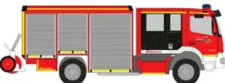 RIETZE 72937 Mercedes-Benz Atego Schlingmann Varus HLF Feuerwehr Rübke Blaulichtmodell 1:87