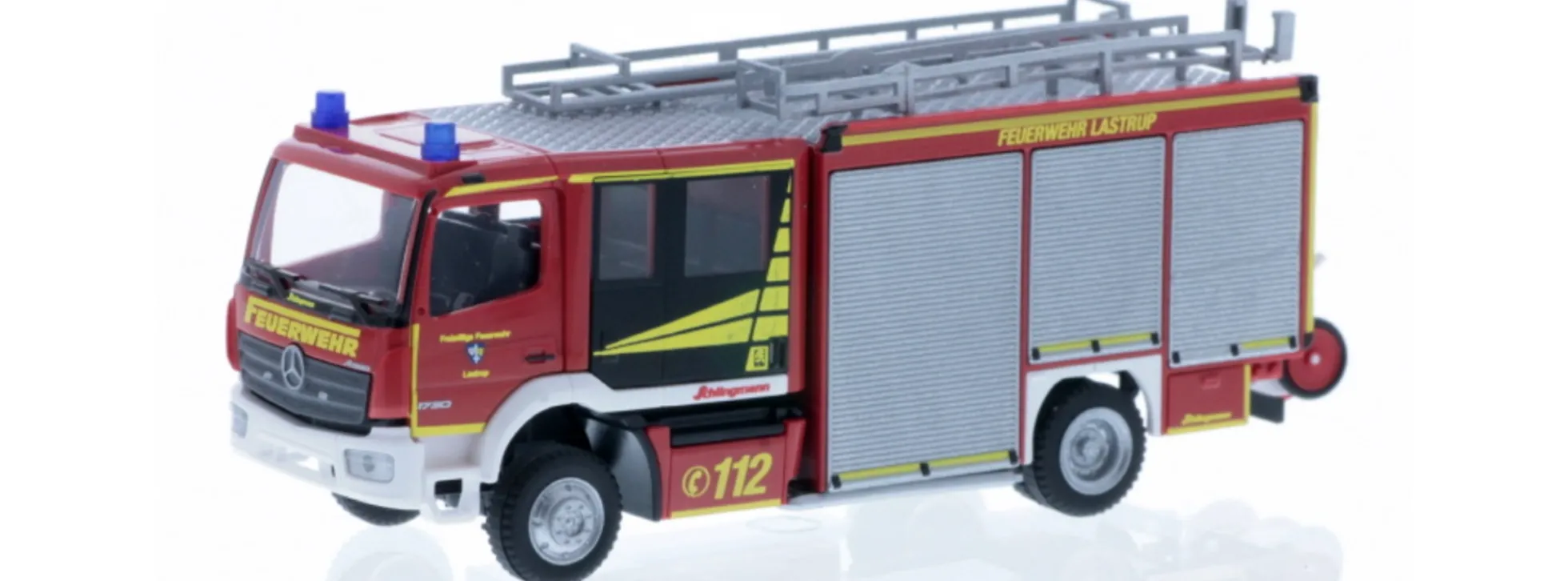 RIETZE 72922 Mercedes-Benz Atego Varus HLF Feuerwehr Lastrup Blaulichtmodell 1:87