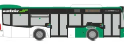 RIETZE 67938 Mercedes-Benz Citaro K 2015 Watzke Graz Busmodell 1:87