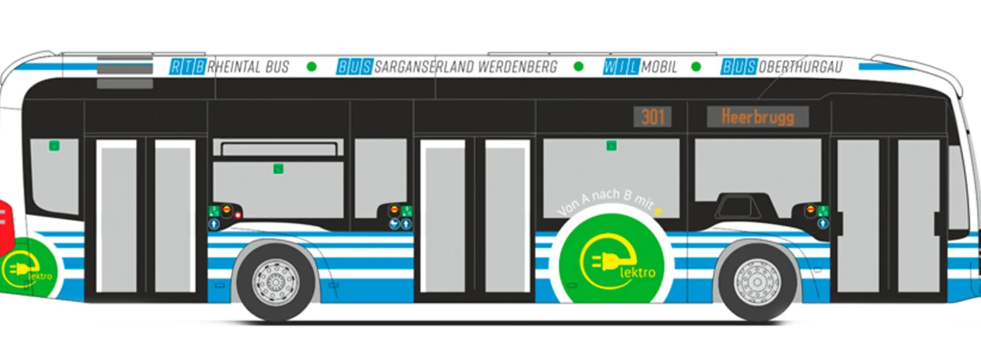 RIETZE 75546 Mercedes-Benz eCitaro Rheintal Busmodell 1:87