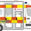 RIETZE 76151 Mercedes-Benz RTW GSF 2018 Baby Notarzt Rettungsdienst Neuss Blaulichtmodell 1:87