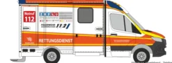 RIETZE 76120 Mercedes-Benz Sprinter RTW Strobel 2018 ZRF Berufsfeuerwehr Saarbrücken Modell 1:87