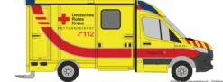 RIETZE 76134 Mercedes-Benz Sprinter Strobel RTW 18 DRK KV Merseburg-Querfurt | Blaulichtmodell 1:87