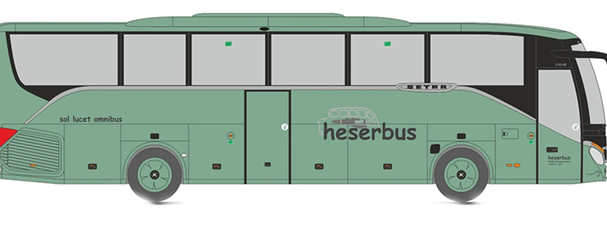RIETZE 77917 Setra S515 HD Heserbus Warmensteinach Busmodell 1:87