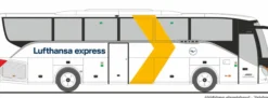 RIETZE 77942 Setra S 515 HD Lufthansa express - Arzt Reisen | Busmodell 1:87