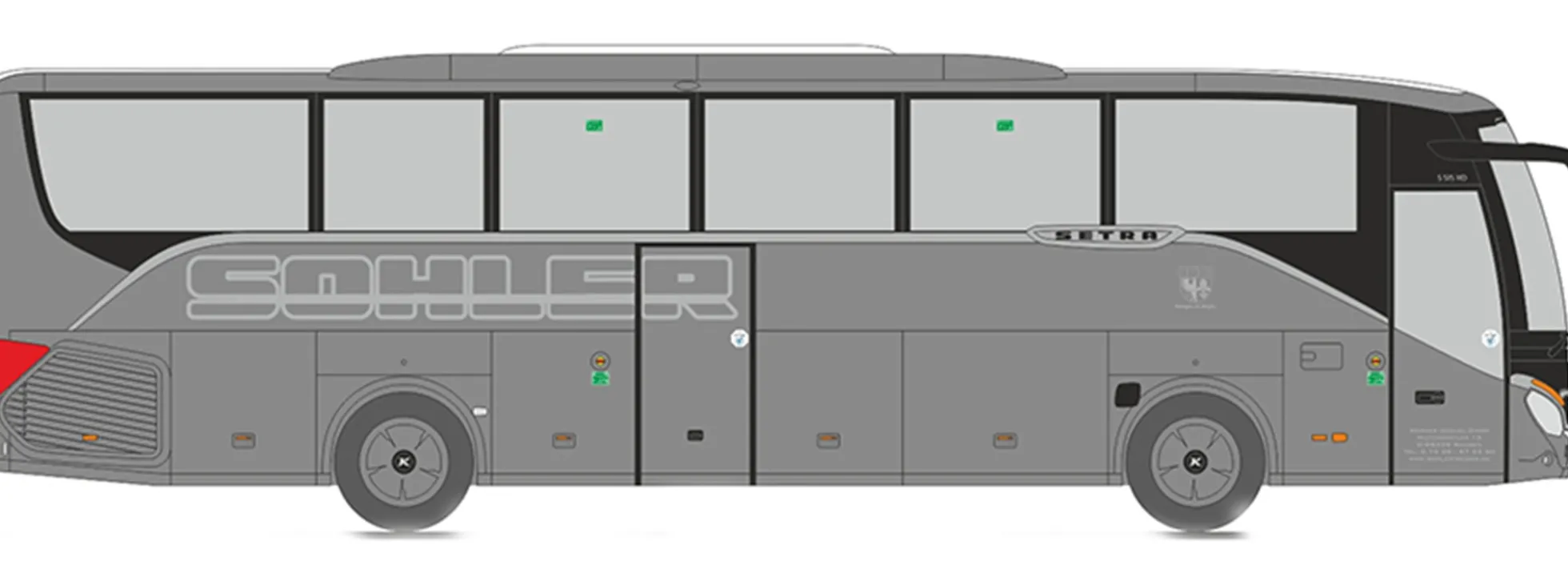 RIETZE 77930 Setra S515 HD Sohler Reisen Wangen Busmodell 1:87