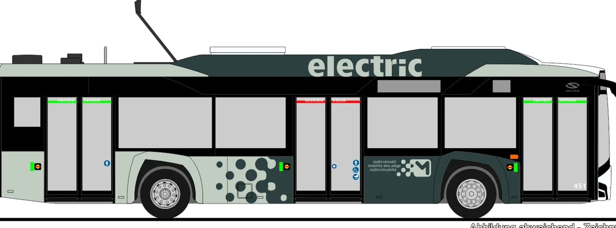RIETZE 73040 Solaris Urbino 12 14 electric SASA IT | Busmodell 1:87