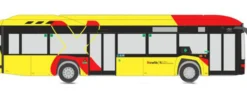 RIETZE 77010 Solaris Urbino 12 Hydrogen 2019 Xtrafik Busmodell 1:87