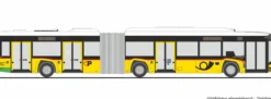 RIETZE 76713 Solaris Urbino 18 Postauto | Busmodell 1:87