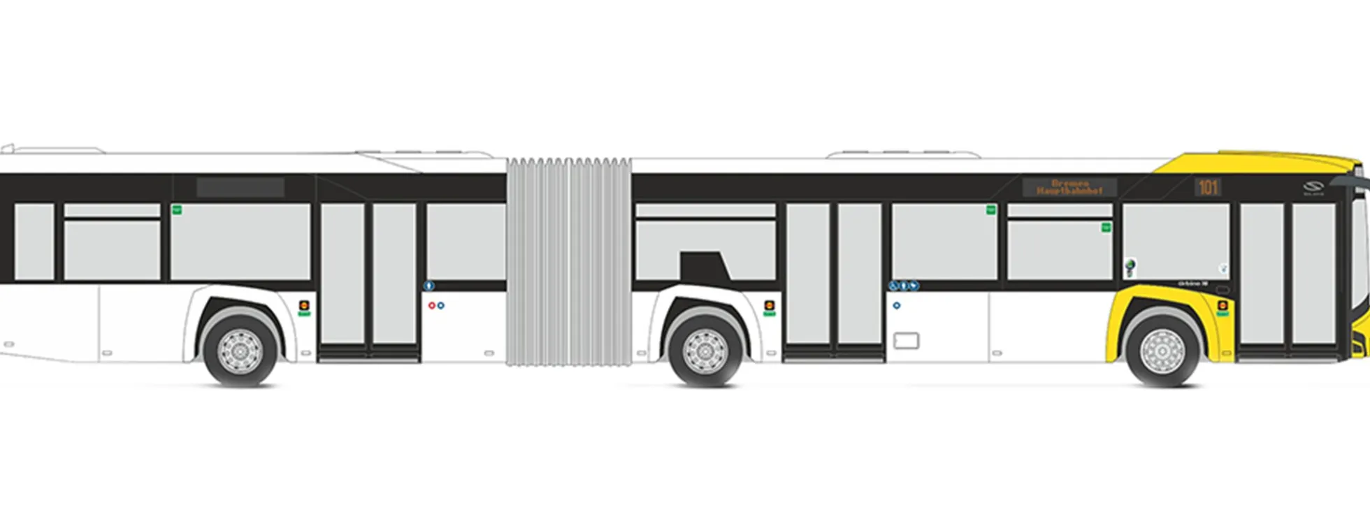 RIETZE 73135 Solaris Urbino 18 2014 Verkehrsbetriebe Diepholz Nord Busmodell 1:87