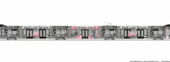 RIETZE STRA01109 Siemens Combino 7-tlg. VAG Freiburg-BÖ Schuhe | Straßenbahnmodell 1:87