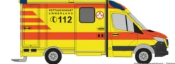 RIETZE 76086 Strobel RTW1 Rettungsdienst Ammerland | Blaulichtmodell 1:87
