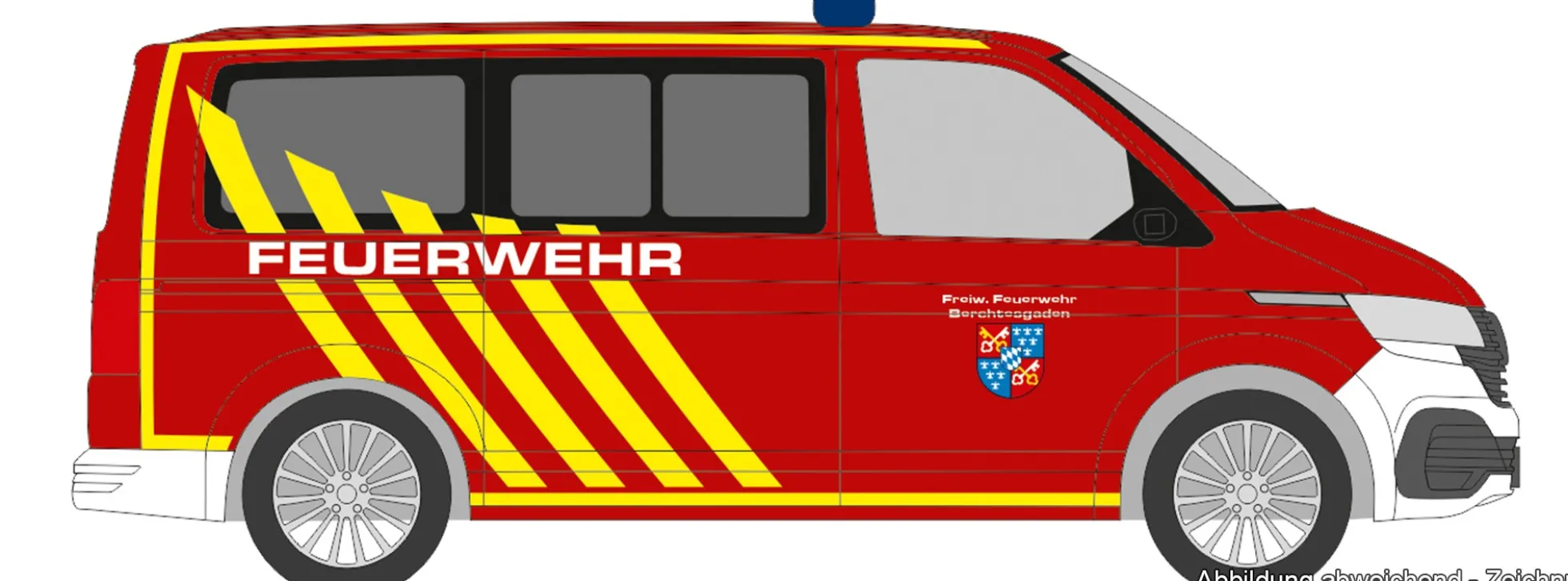 RIETZE 53931 Volkswagen T6.1 FW Berchtesgaden | Blaulichtmodell 1:87