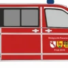 RIETZE 53469 VW Bus T5 2010 Feuerwehr | Blaulichtmodell 1:87