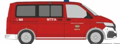 RIETZE 53948 VW Bus T6.1 Feuerwehr | Blaulichtmodell 1:87