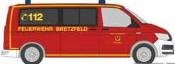 RIETZE 53850 VW Bus T6 Feuerwehr Bretzfeld | Blaulichtmodell 1:87