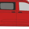 RIETZE 11736 VW Caravelle T7 intensives rot mit Fenstern | Modellauto 1:87