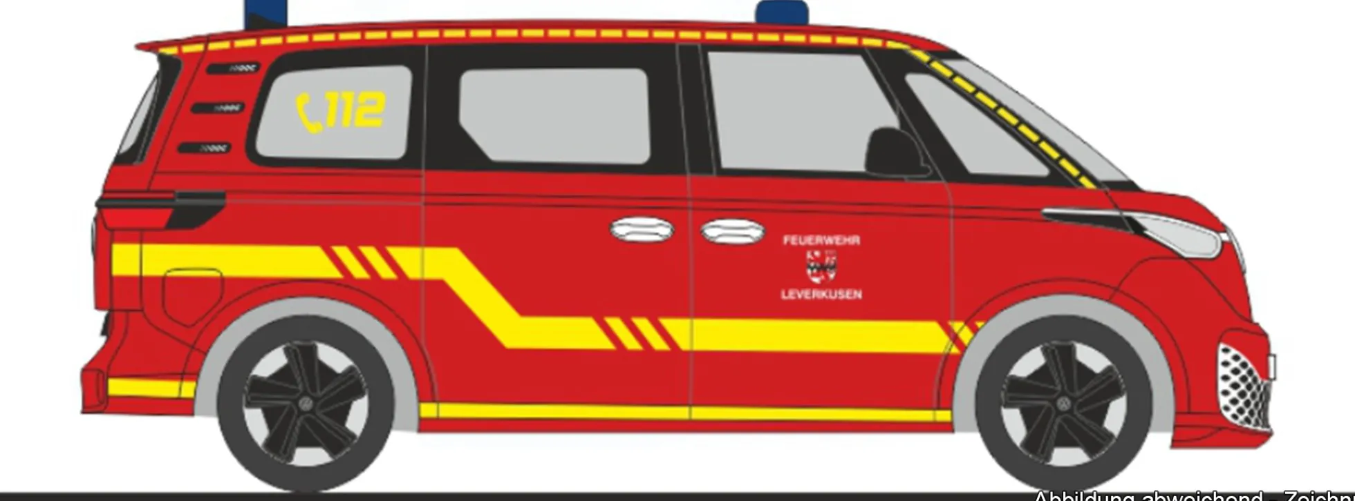 RIETZE 51411 VW ID.Buzz People FW Leverkusen | Blaulichtmodell 1:87