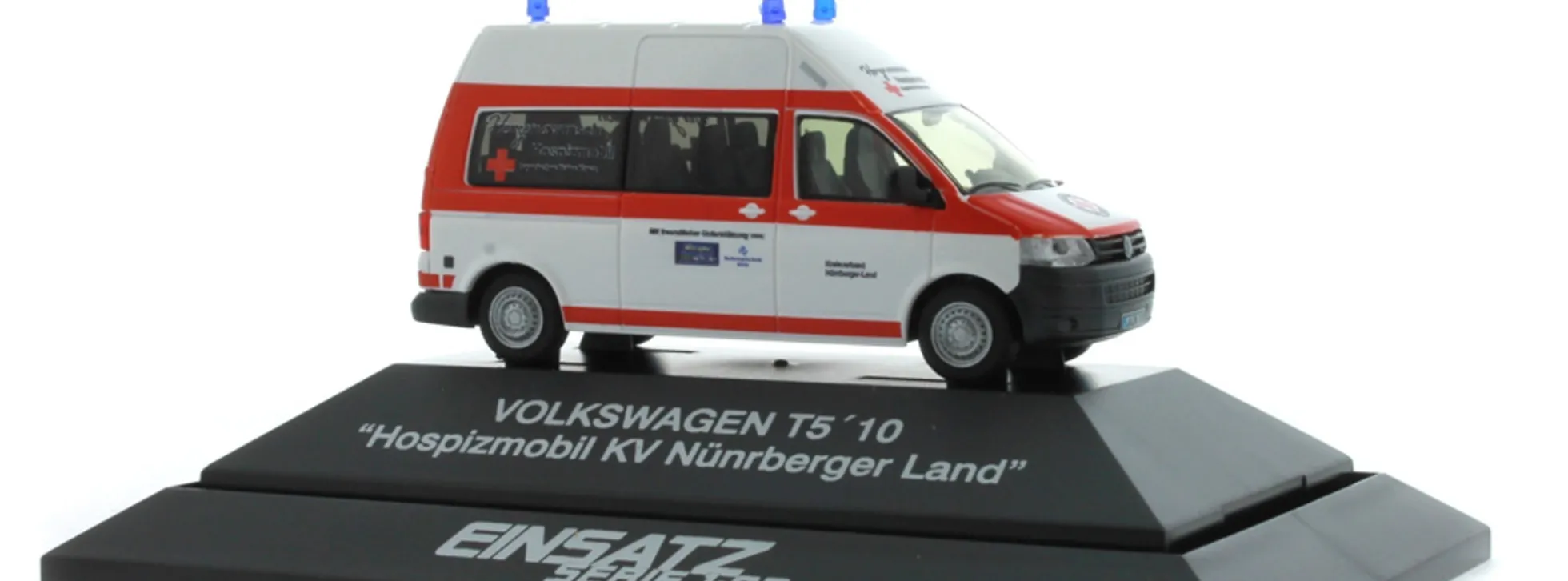 RIETZE 53632 VW T5 BRK Hospitmobil KV Nürnberger Land Blaulichtmodell 1:87