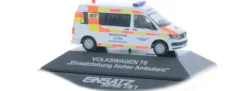RIETZE 53703 VW T6 Bus Einsatzleitung Aicher Ambulanz Blaulichtmodell 1:87