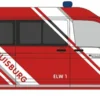 RIETZE 53778 VW T6 Bus ELW Feuerwehr Duisburg Blaulichtmodell 1:87