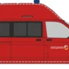 RIETZE 53965 VW T6.1 Bus Feuerwehr Greifswald Gefahrguteinheit Nord Blaulichtmodell 1:87