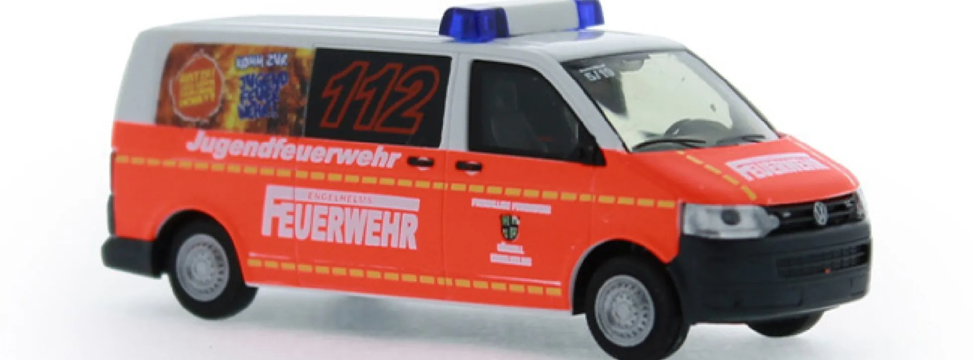 RIETZE 53448 VW T5 Bus 2010 Feuerwehr Künzell-Engelhelms Blaulichtmodell 1:87