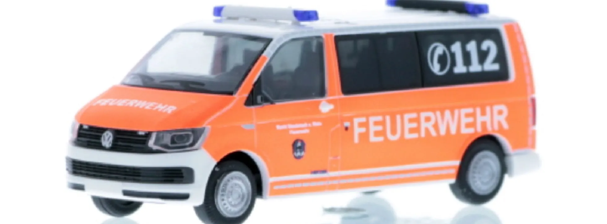 RIETZE 53725 VW T6 Bus Feuerwehr Stockstadt Blaulichtmodell 1:87