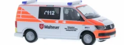 RIETZE 53722 VW T6 Bus Malteser Aalen Blaulichtmodell 1:87