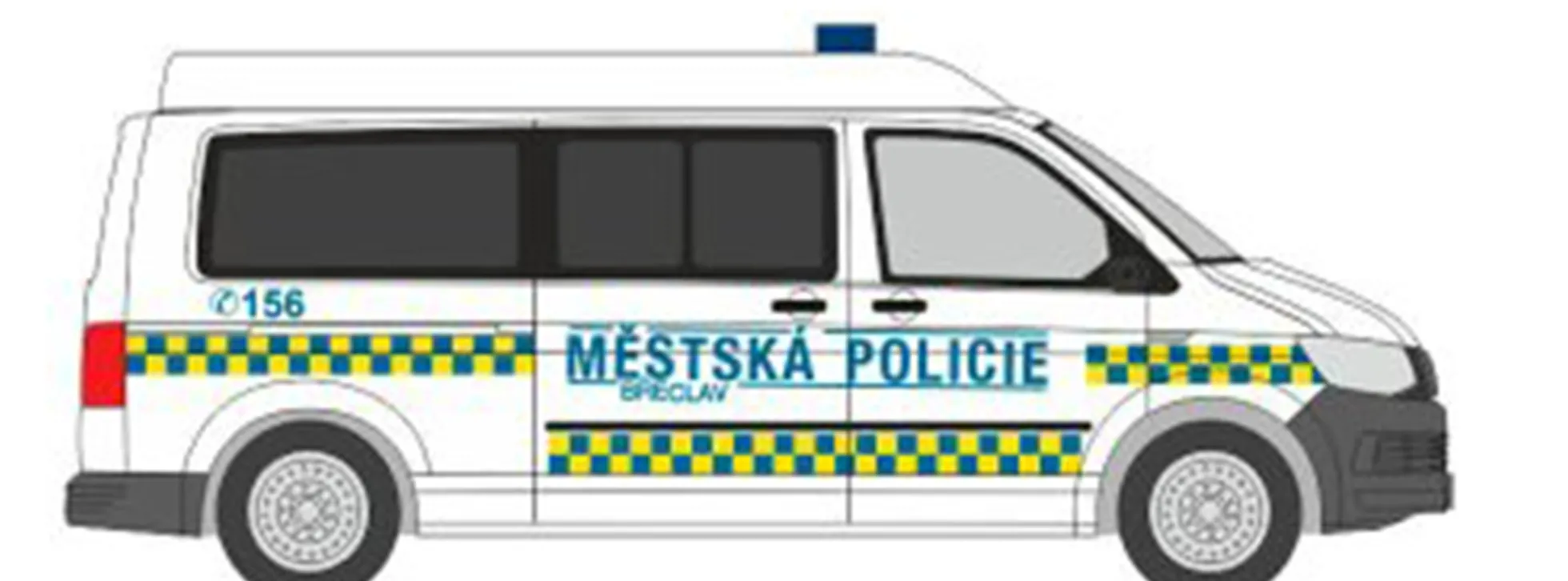 RIETZE 53763 VW T6 Bus Mestska Policie Blaulichtmodell 1:87