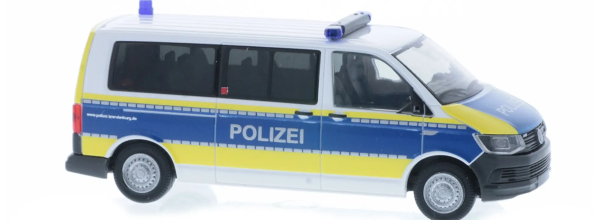 RIETZE 53731 VW T6 Bus Polizei Brandenburg Blaulichtmodell 1:87