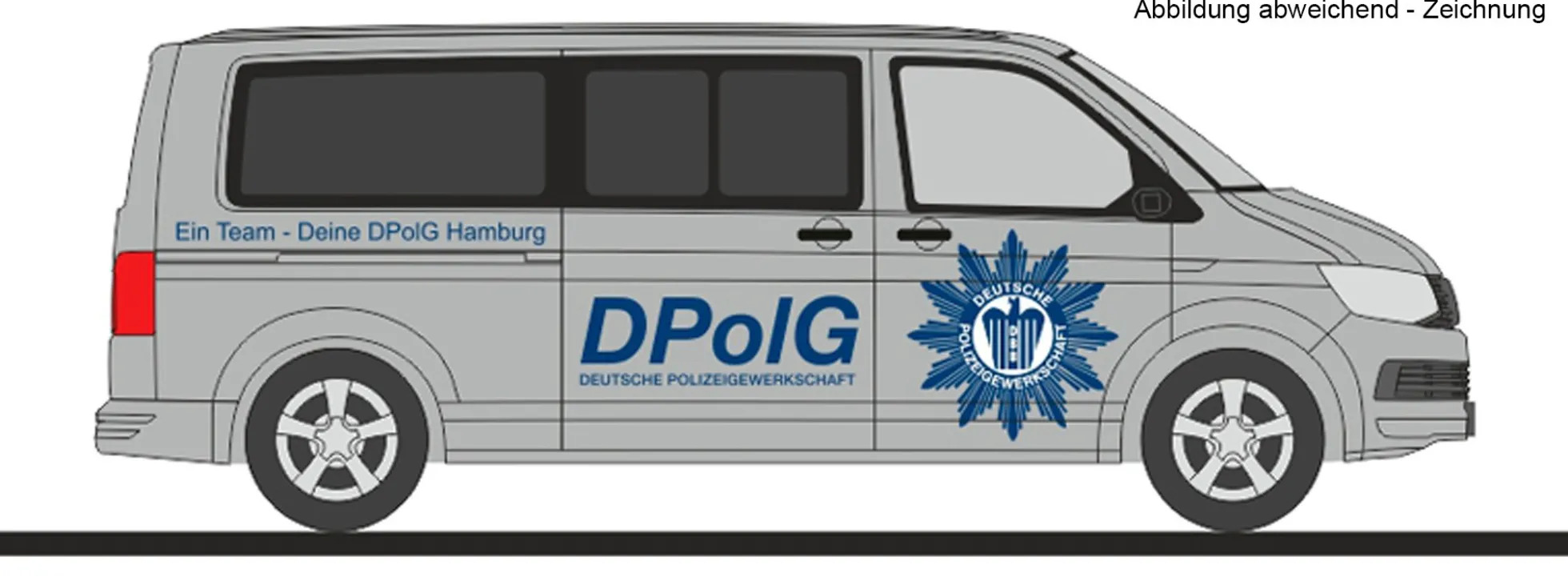 RIETZE 53855 VW T6 DPolG Hamburg | Blaulichtmodell 1:87