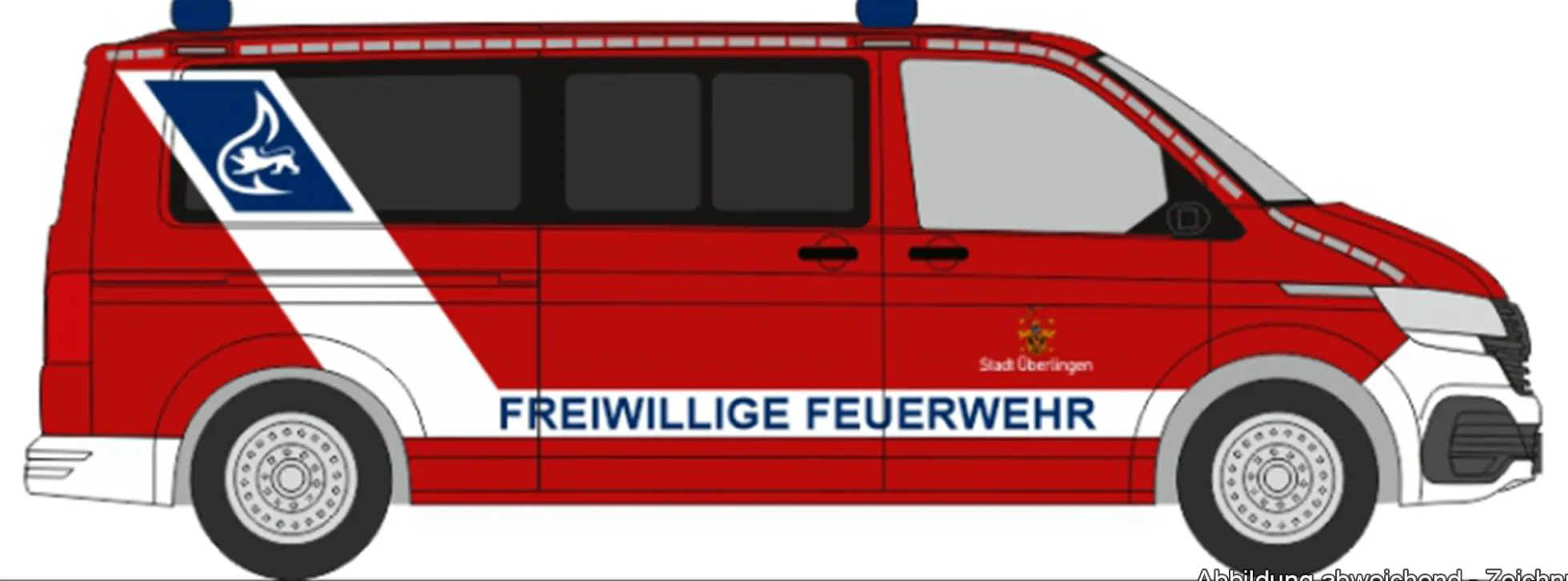 RIETZE 53974 VW T6.1 Feuerwehr Überlingen | Blaulichtmodell 1:87