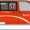 RIETZE 53978 VW T6.1 - Feuerwehr Hamburg-Sasel | Blaulichtmodell 1:87