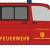 RIETZE 53916 VW T6 Feuerwehr Landkreis Peine | Blaulichtmodell 1:87