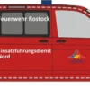 RIETZE 53905 VW T6.1 Halbbus Feuerwehr Rostock Einsatzführungsdienst Blaulichtmodell 1:87