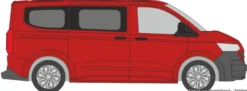 RIETZE 11714 VW Transporter KR T7 rot mit Fenstern | Modellauto 1:87