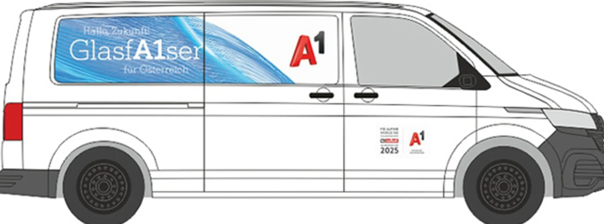 RIETZE 32061 VW T6.1 Transporter A1 Telekom Austria Automodell 1:87