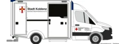 RIETZE 76085 WAS Design-RTW 1 Katastrophenschutz Koblenz | Blaulichtmodell 1:87