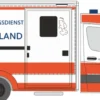 RIETZE 76095 Wietmarscher RTW 2018 Rettungsdienst Friesland | Blaulichtmodell 1:87